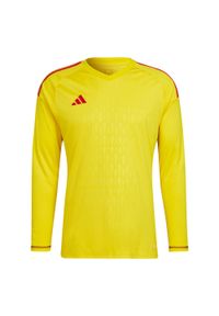 Adidas - Koszulka bramkarska męska adidas Tiro 23 Competition Long Sleeve. Kolor: czerwony, wielokolorowy, żółty. Długość rękawa: długi rękaw