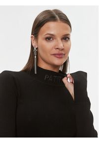 Patrizia Pepe Sukienka dzianinowa 2A2612/K002-K103 Czarny Slim Fit. Kolor: czarny. Materiał: lyocell #5