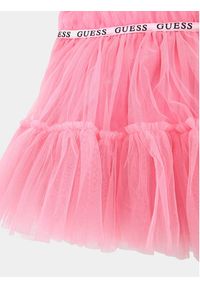 Guess Sukienka elegancka K4RK10 K6YW0 Różowy Regular Fit. Kolor: różowy. Materiał: bawełna. Styl: elegancki #3