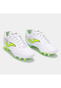 Buty piłkarskie męskie Joma BUTYJOMAAGUS2502FGAGUILA2502WHITEFG. Zapięcie: sznurówki. Kolor: biały. Materiał: materiał. Szerokość cholewki: normalna. Sport: piłka nożna