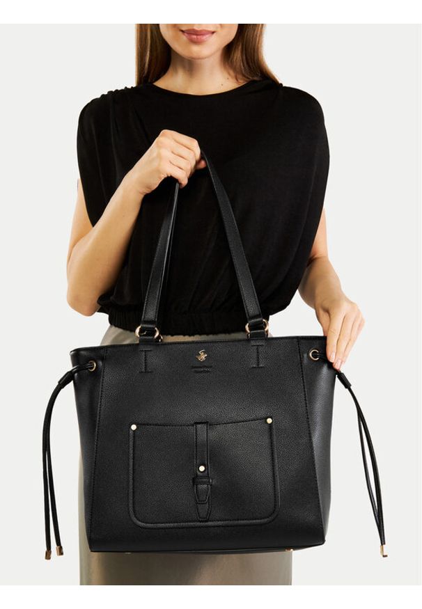 Beverly Hills Polo Club Torebka BHPC-C-015-07 Czarny. Kolor: czarny