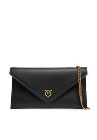 Pinko - PINKO Torebka Flat Purse Mini AI 25-26 PCPL 105347 A0F1 Czarny. Kolor: czarny. Materiał: skórzane #4