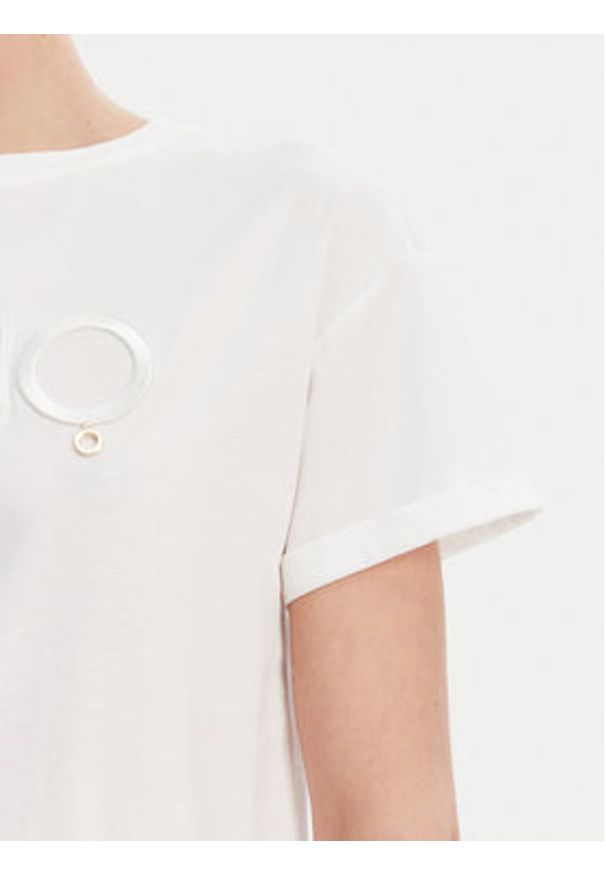 Liu Jo T-Shirt WA5007 JS923 Biały Relaxed Fit. Kolor: biały. Materiał: bawełna