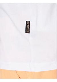 Napapijri T-Shirt Salis NP0A4H8D Biały Regular Fit. Kolor: biały. Materiał: bawełna #4