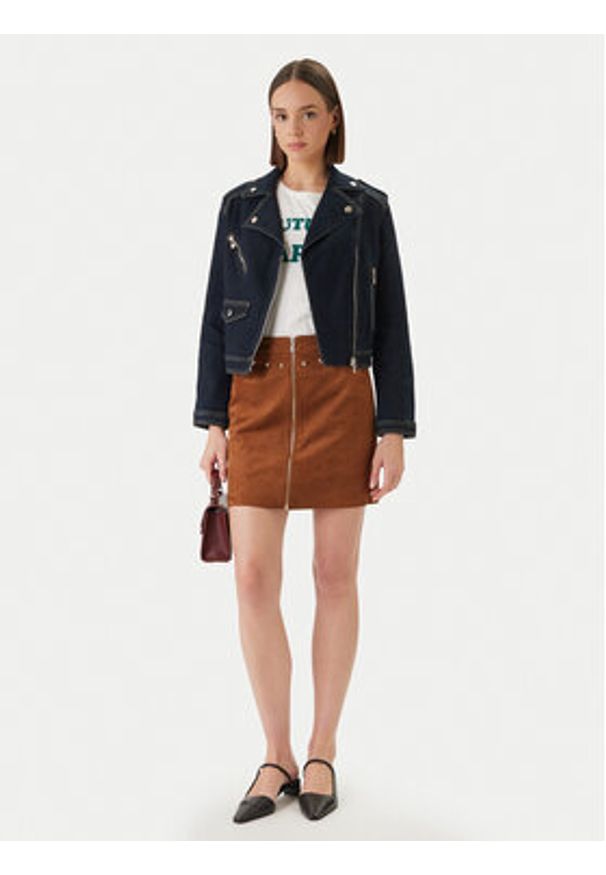 Morgan Kurtka jeansowa 261-VSOUBIA Granatowy Oversize. Kolor: niebieski. Materiał: bawełna