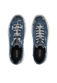 Guess Sneakersy Elba FMJELB DEN12 Granatowy. Kolor: niebieski. Materiał: materiał #4