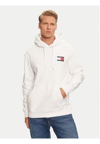 Tommy Jeans Bluza Essential DM0DM20738 Biały Regular Fit. Kolor: biały. Materiał: bawełna #3