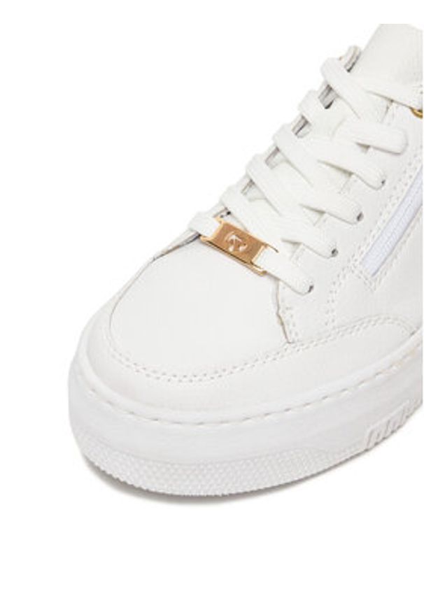 Rieker Sneakersy M1900-80 Biały. Kolor: biały. Materiał: syntetyk, skóra