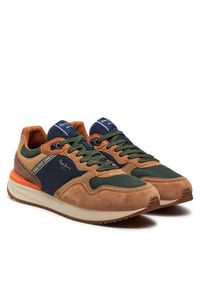 Pepe Jeans Sneakersy Buster Pro M PMS60027 Brązowy. Kolor: brązowy. Materiał: materiał #6