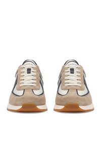 Guess Jeans Sneakersy EO-ORLANDO-01 126AM Beżowy. Kolor: beżowy. Materiał: materiał #9