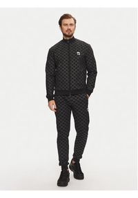 Karl Lagerfeld - KARL LAGERFELD Bluza 705077 551951 Czarny Regular Fit. Typ kołnierza: dekolt w karo. Kolor: czarny. Materiał: bawełna #5