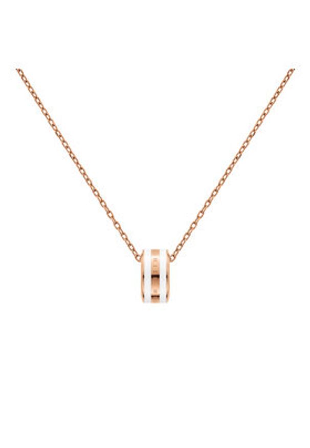 Daniel Wellington Naszyjnik Emalie DW00400153 Różowe złocenie. Materiał: metalowe. Kolor: różowy