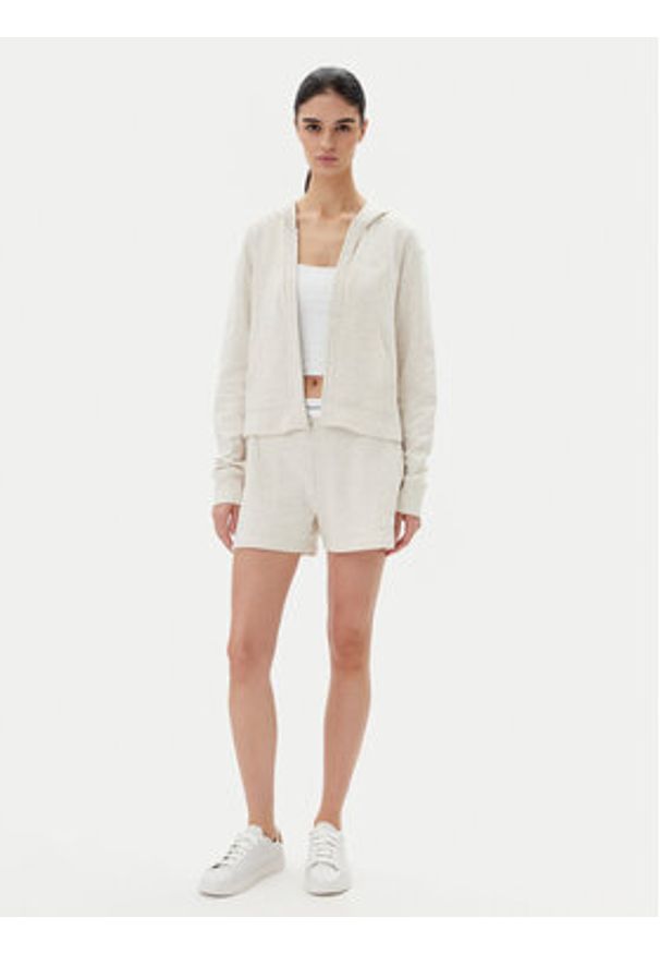 Calvin Klein Underwear Bluza LV00QS7504 Beżowy Regular Fit. Kolor: beżowy. Materiał: bawełna