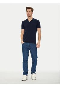 Blend Polo 20718362 Granatowy Regular Fit. Typ kołnierza: polo. Kolor: niebieski. Materiał: bawełna #4