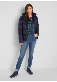 bonprix - Shirt z długim rękawem i nadrukiem. Kolor: niebieski. Długość rękawa: długi rękaw. Długość: długie. Wzór: nadruk #3