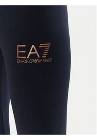 EA7 Emporio Armani Legginsy 8NTP68 TJ01Z 1562 Granatowy Slim Fit. Kolor: niebieski. Materiał: bawełna #3