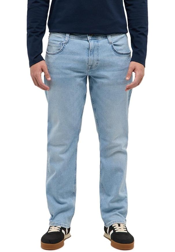Męskie Spodnie Jeansowe Mustang Style Denver Straight Denim Blue 1017444 5000 314