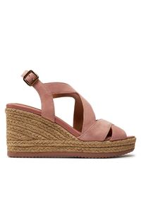 Espadryle Geox. Kolor: czerwony