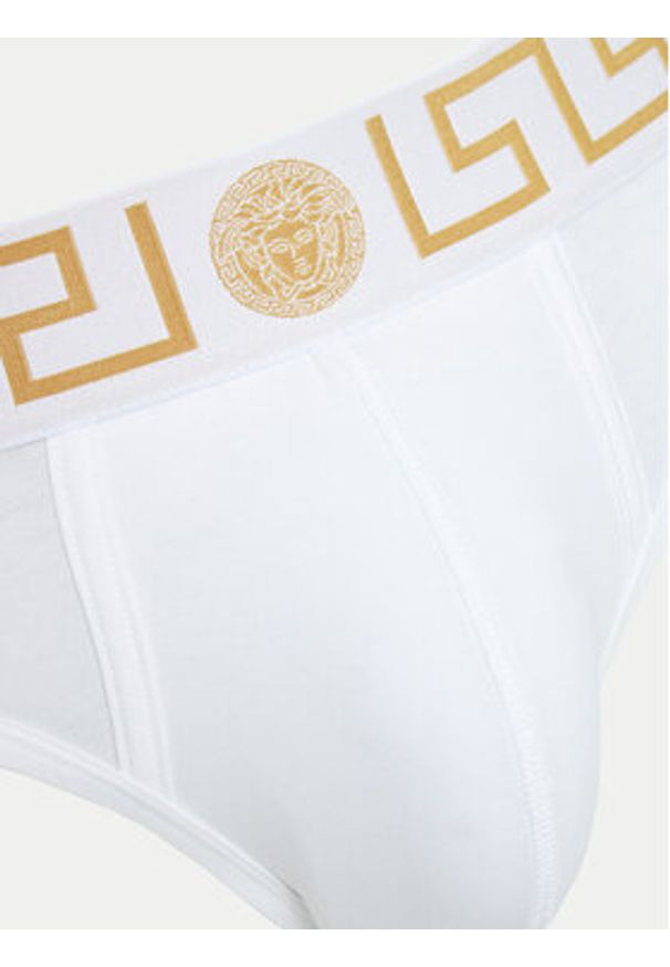 VERSACE - Versace Slipy AU10027 1A10011 Biały. Kolor: biały. Materiał: bawełna