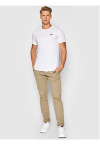 La Martina T-Shirt CCMR04 JS206 Biały Regular Fit. Kolor: biały. Materiał: bawełna