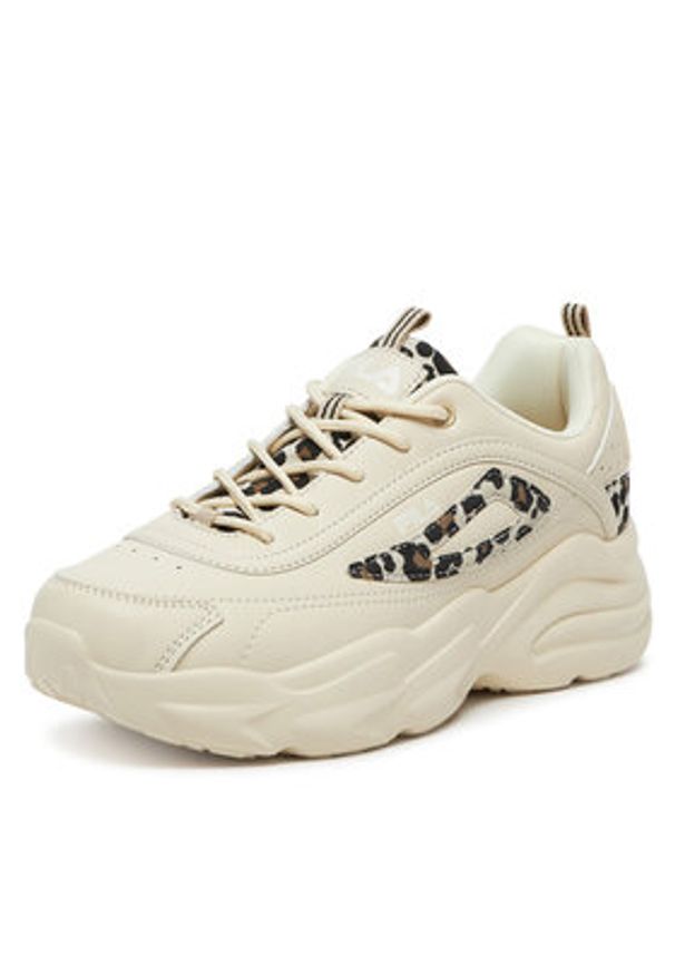 Fila Sneakersy SKYE PLATFORM FFW0591_73168 Beżowy. Kolor: beżowy. Materiał: materiał. Obcas: na platformie