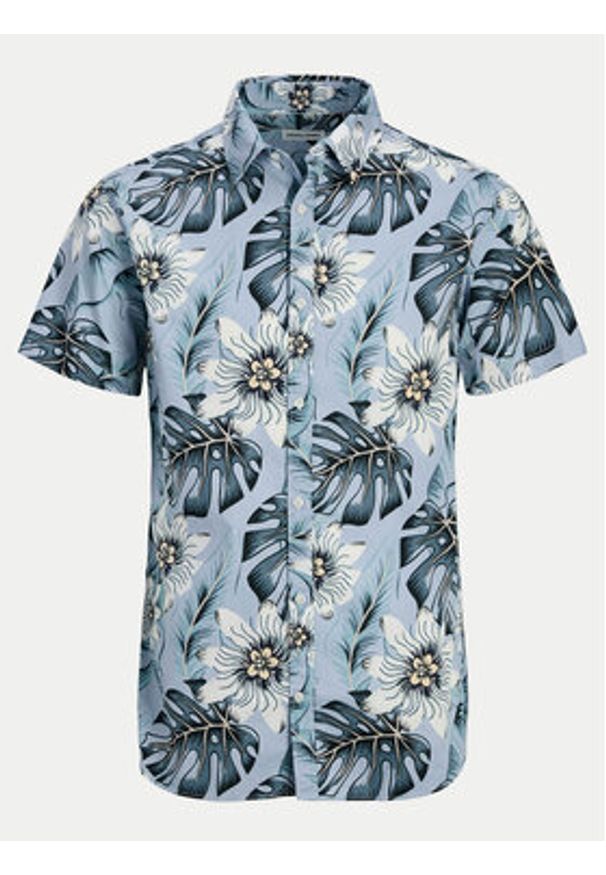 Jack & Jones Koszula Hawaii 12269137 Błękitny Comfort Fit. Kolor: niebieski. Materiał: bawełna