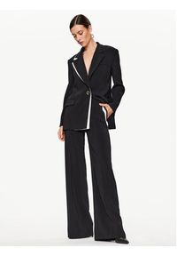 Pinko Spodnie materiałowe 101801 A15R Czarny Straight Fit. Kolor: czarny. Materiał: syntetyk #4