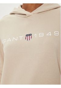 GANT - Gant Bluza Archive Shield 4200756 Beżowy Regular Fit. Kolor: beżowy. Materiał: bawełna