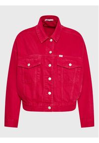 LTB Kurtka jeansowa Celia 61028 15244 Czerwony Oversize. Kolor: czerwony. Materiał: jeans, bawełna