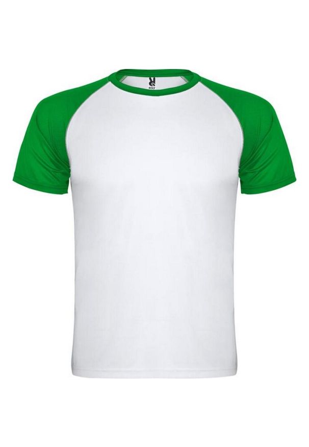 ROLY - Koszulka Sportowa Z Krótkim Rękawem Unisex Dla Dorosłych Indianapolis. Kolor: zielony. Długość rękawa: krótki rękaw. Długość: krótkie. Sport: turystyka piesza