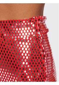 ROTATE Spodnie materiałowe Briella RT1610 Czerwony Regular Fit. Kolor: czerwony. Materiał: syntetyk, materiał