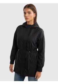 Big-Star - Płaszczyk dziewczęcy typu parka czarny Nuria 906. Kolor: czarny #6