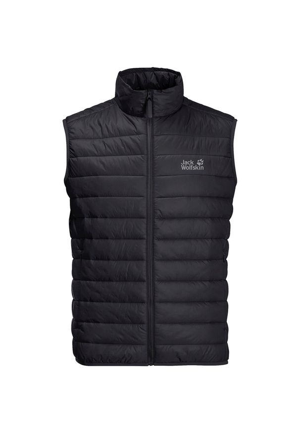 Kurtka uniwersalna męska Jack Wolfskin 12046536001. Kolor: czarny. Materiał: syntetyk. Długość rękawa: bez rękawów. Sport: turystyka piesza