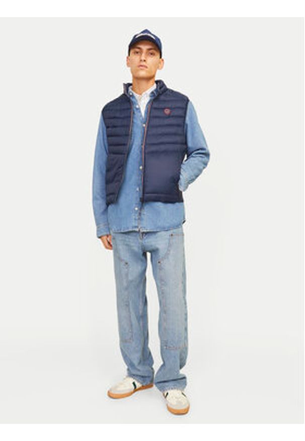 Jack & Jones - Jack&Jones Kamizelka Sprint 12258457 Granatowy Regular Fit. Kolor: niebieski. Materiał: syntetyk. Długość rękawa: bez rękawów