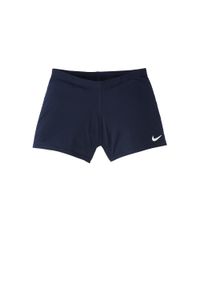 Bokserki kąpielowe dziecięce Nike Poly Solid Aquashort. Kolor: niebieski. Materiał: poliester, materiał