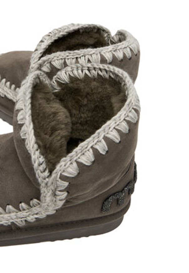 Mou Śniegowce MU.FW101050A Czarny. Kolor: czarny. Materiał: zamsz, skóra