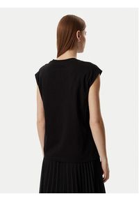 Karl Lagerfeld - KARL LAGERFELD T-Shirt B2W17018 Czarny Regular Fit. Typ kołnierza: dekolt w karo. Kolor: czarny. Materiał: bawełna #3