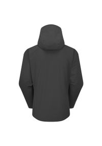 Kurtka przeciwdeszczowa męska Rab Downpour Jacket z kapturem. Typ kołnierza: kaptur. Kolor: czarny. Sport: turystyka piesza