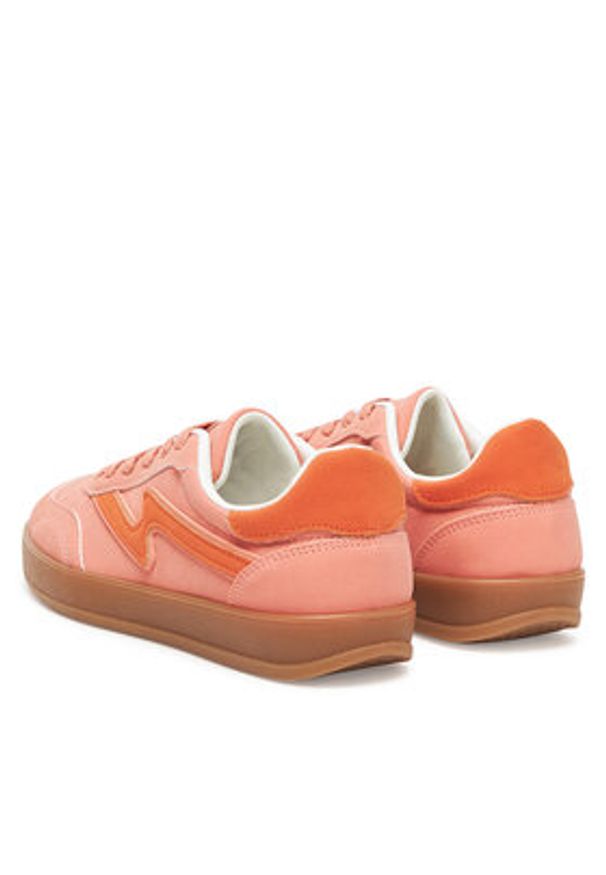 DeeZee Sneakersy AM25219 Różowy. Kolor: różowy. Materiał: skóra