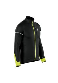 Kurtka przeciwwiatrowa męska Compressport Hurricane Windproof Jacket Flash. Kolor: czarny