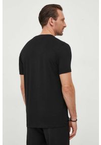 Karl Lagerfeld t-shirt męski kolor czarny z nadrukiem. Kolor: czarny. Materiał: materiał. Wzór: nadruk #2