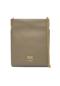 Pinko - PINKO Torebka Flat Satchel AI 25-26 PCPL 105352 A0QO Szary. Kolor: szary. Materiał: skórzane #5