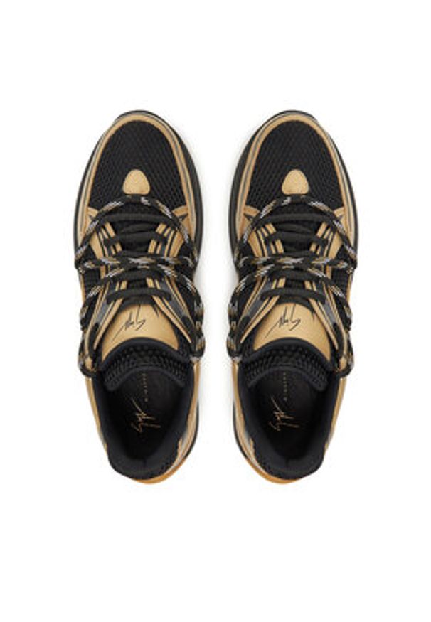 Giuseppe Zanotti - GIUSEPPE ZANOTTI Sneakersy RM50008 Złoty. Kolor: złoty. Materiał: materiał