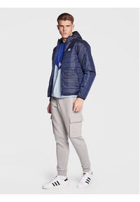 Adidas - adidas Kurtka przejściowa Padded Hooded Puffer Jacket HL9210 Niebieski Regular Fit. Kolor: niebieski. Materiał: syntetyk #4