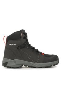 Alpina Trekkingi Tacker Mid 627D-2 Czarny. Kolor: czarny. Materiał: skóra. Sport: turystyka piesza #1