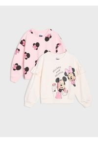 Sinsay - Bluzy 2 pack Minnie Mouse - kremowy. Kolor: kremowy. Wzór: motyw z bajki #1