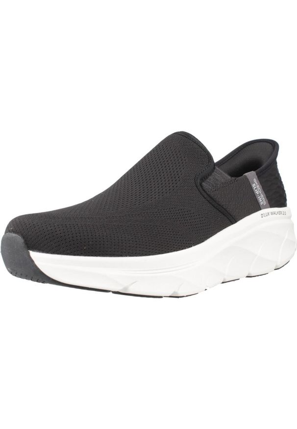 skechers - Buty SKECHERS DLUX WALKER Czarny. Kolor: czarny. Materiał: tkanina
