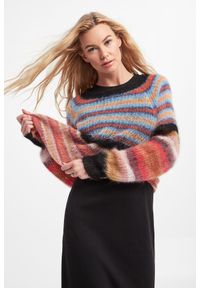 Marella Sport - Sweter Garonna MARELLA SPORT. Materiał: moher, włókno. Wzór: paski. Styl: sportowy #1