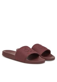 Calvin Klein Jeans Klapki Slide Hf Mono Cv YM0YM01282 Brązowy. Kolor: brązowy. Materiał: materiał #4