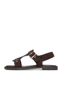 U.S. Polo Assn. Sandały EO-ALYS001W/6S1 Brązowy ciemny. Kolor: brązowy. Materiał: skóra, zamsz #7